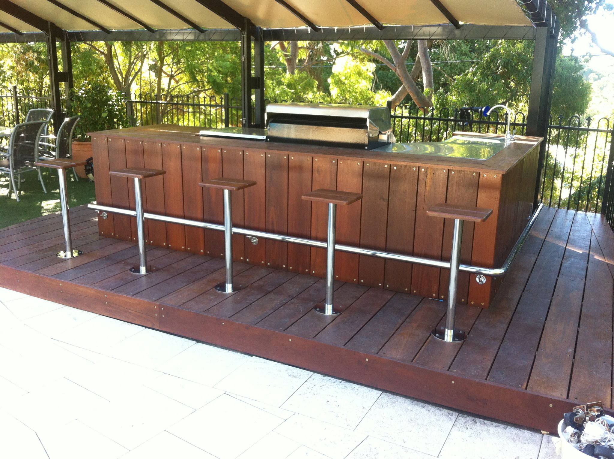 timber bar and stools Add Carpentry